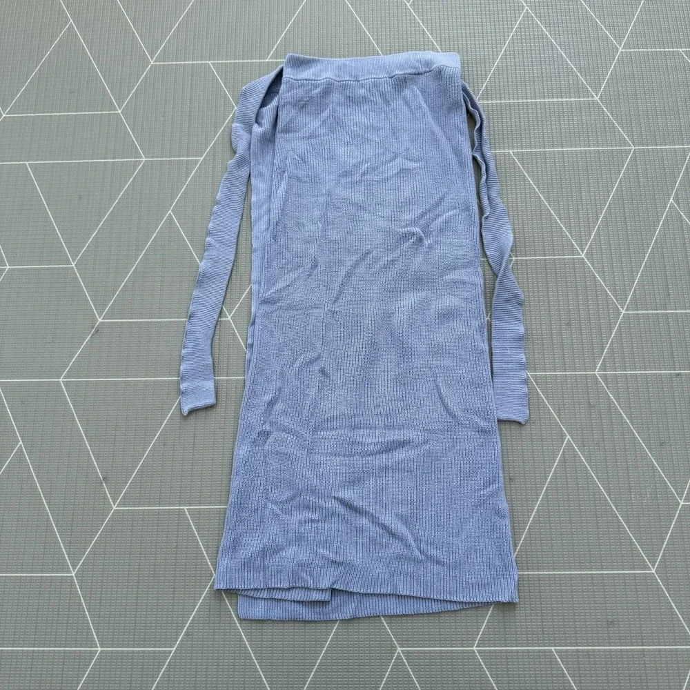 Free People Beach‎ Borderline Midi Skirt Size Large Ribbed Wrap - Picture 3 of 8